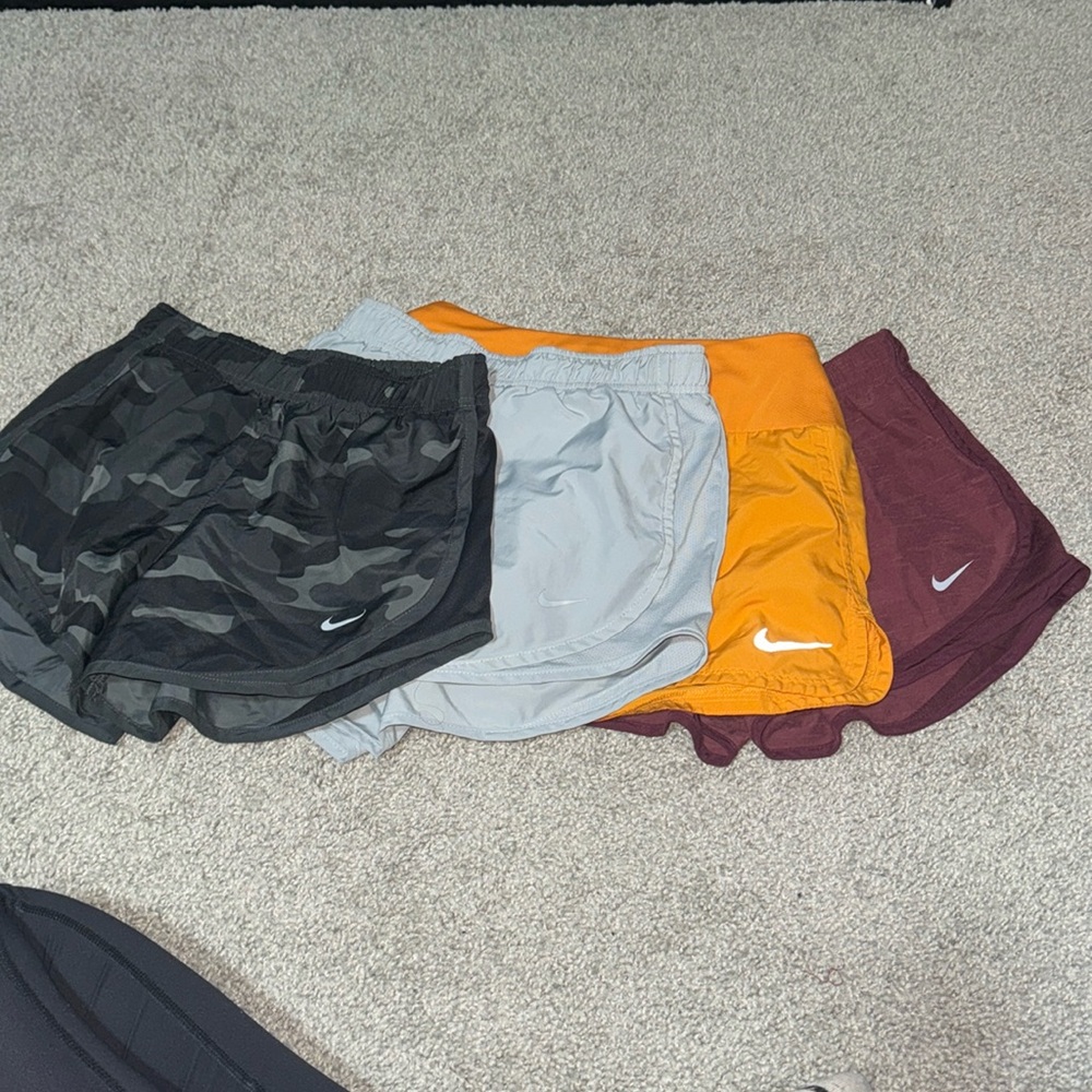 Four pair Nike pro running shorts- gentley worn